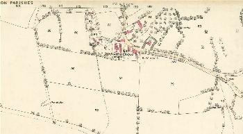 The southern part of the village in 1882